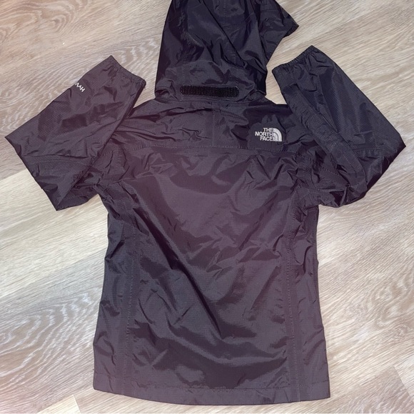 THE NORTH FACE Black Hyvent Hooded Zip Up Jacket Girl's Size XS Extra Small - Picture 7 of 10